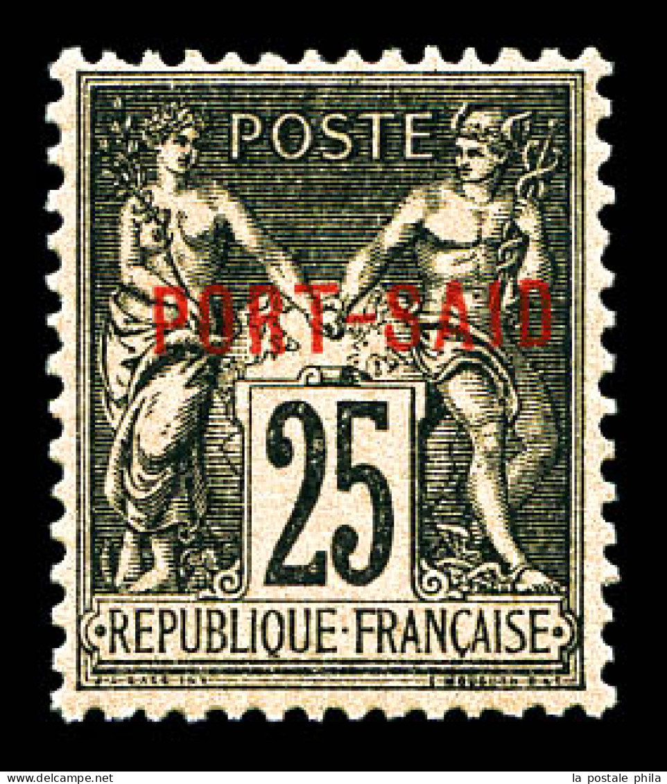 ** N°10A, 25c Noir Sur Rose, SUP (certificat)  Qualité: **  Cote: 400 Euros - Unused Stamps