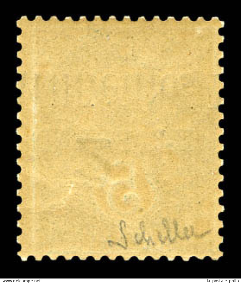 ** N°36Aa, NON EMIS, 2m Sur 5c Vert-bleu Surcharge Renversée Sur Timbre De L'île De Rouad, Fraîcheur Postale. SUP. R. (s - Unused Stamps