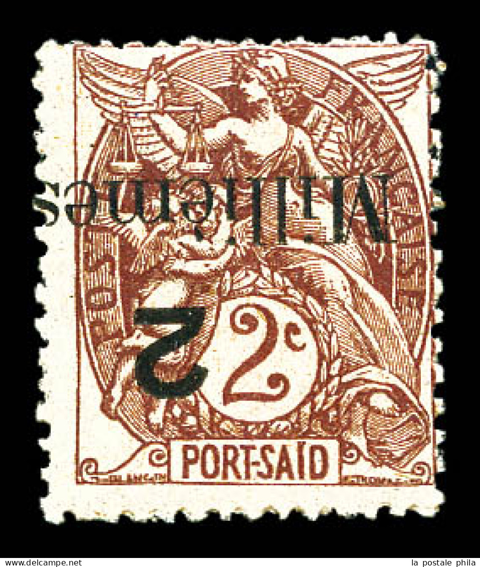 ** N°62Ba, Erreur: 2 M S 2c Brun-lilas, Surcharge Renversée. TB  Qualité: **  Cote: 395 Euros - Unused Stamps