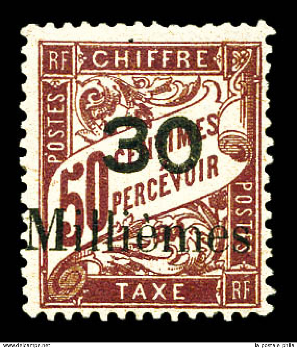 * Taxe N°4, 30m Sur 50c Lilas, Fraîcheur Postale. SUPERBE. R.R. (signé/certificat)  Qualité: *  Cote: 4000 Euros - Unused Stamps