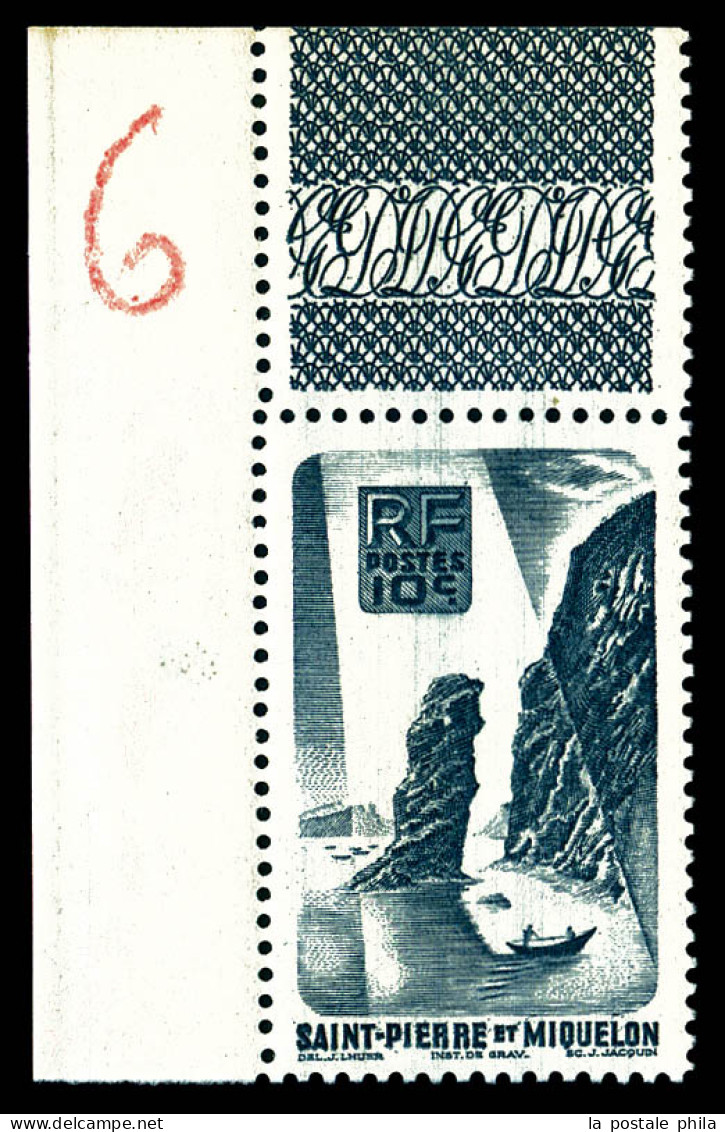 ** N°334A, Non émis, 10c Ardoise, Cdf. TTB (cote Maury)  Qualité: **  Cote: 850 Euros - Unused Stamps