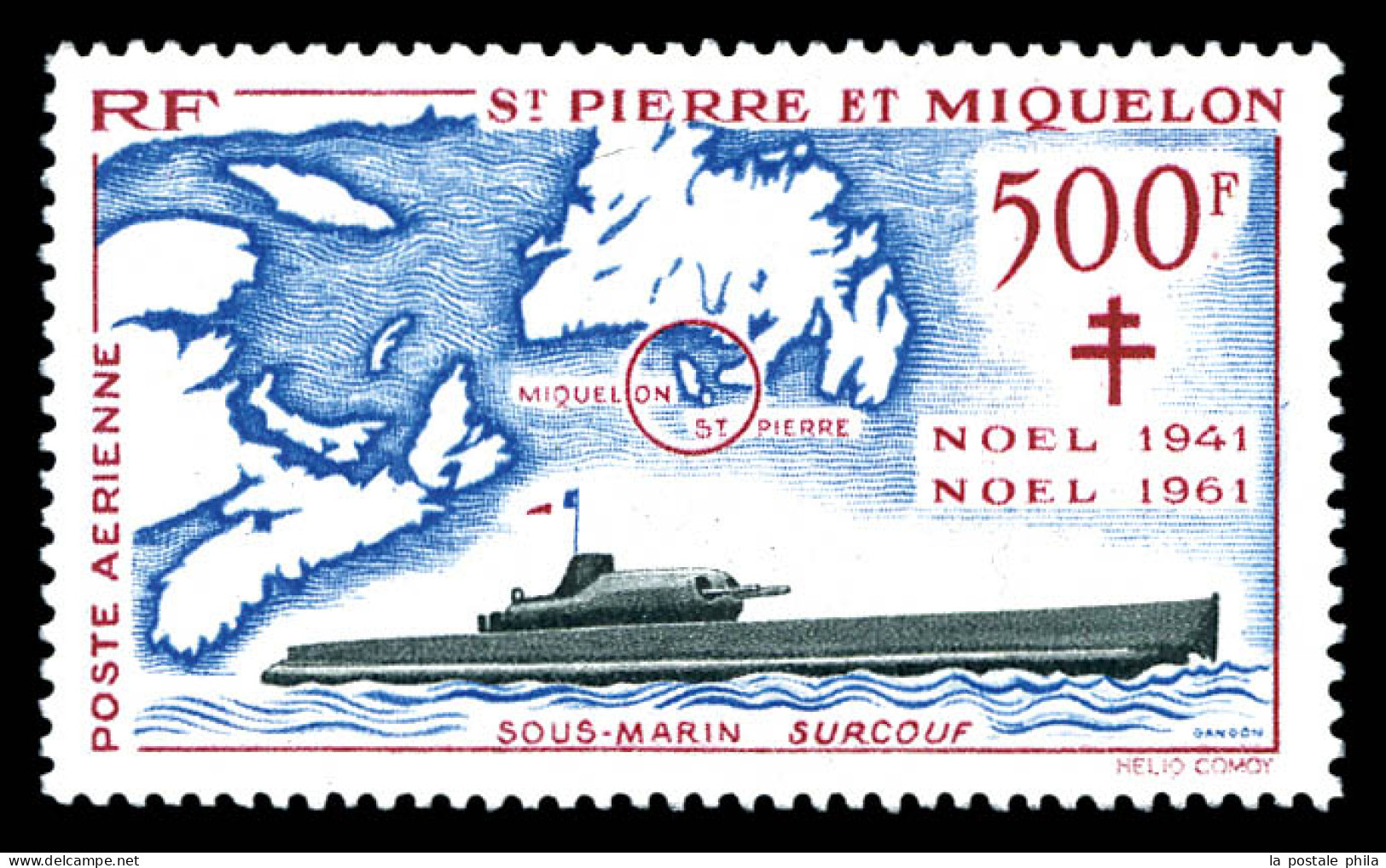 ** N°28, 500F Carmin, Bleu Et Noir, TB  Qualité: **  Cote: 165 Euros - Unused Stamps