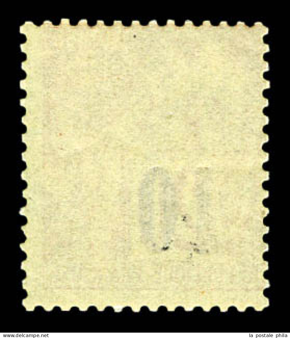 ** N°4A, 10 Sur 20c Brique Sur Vert TYPE II. SUPERBE. R. (certificats)  Qualité: **  Cote: 1750 Euros - Unused Stamps