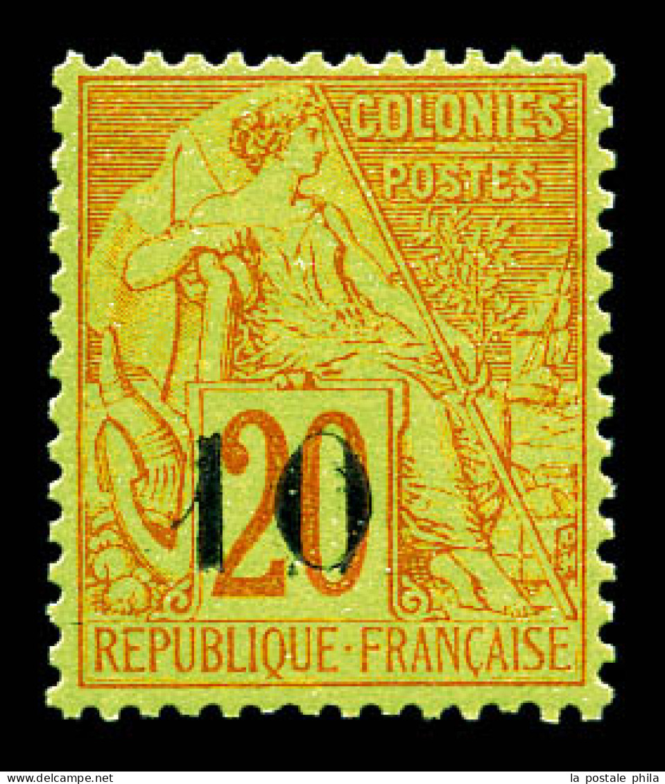 ** N°4E, 10 Sur 20c Brique TYPE VI (position 109), Très Bon Centrage, Fraîcheur Postale. SUP. R. (certificats)  Qualité: - Unused Stamps