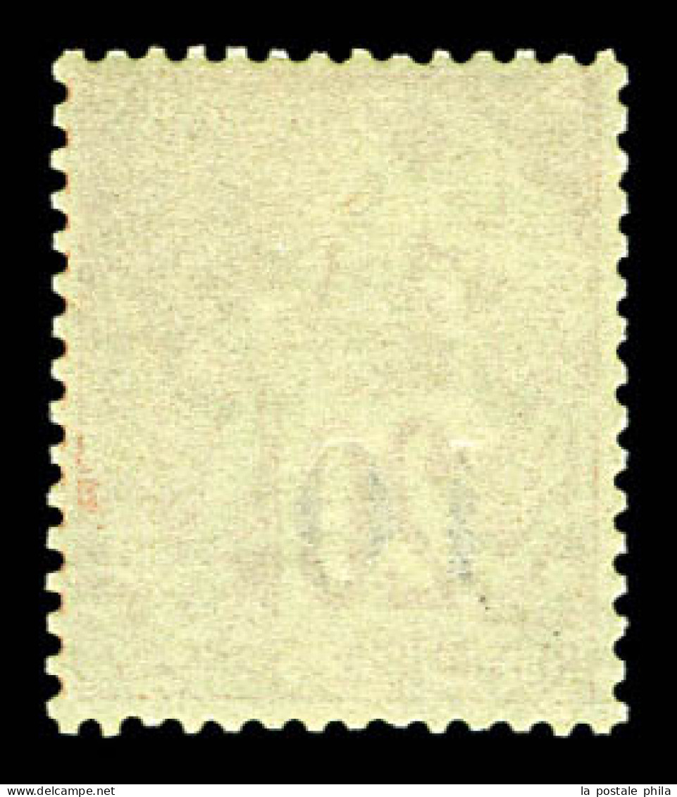 ** N°4E, 10 Sur 20c Brique TYPE VI (position 109), Très Bon Centrage, Fraîcheur Postale. SUP. R. (certificats)  Qualité: - Unused Stamps