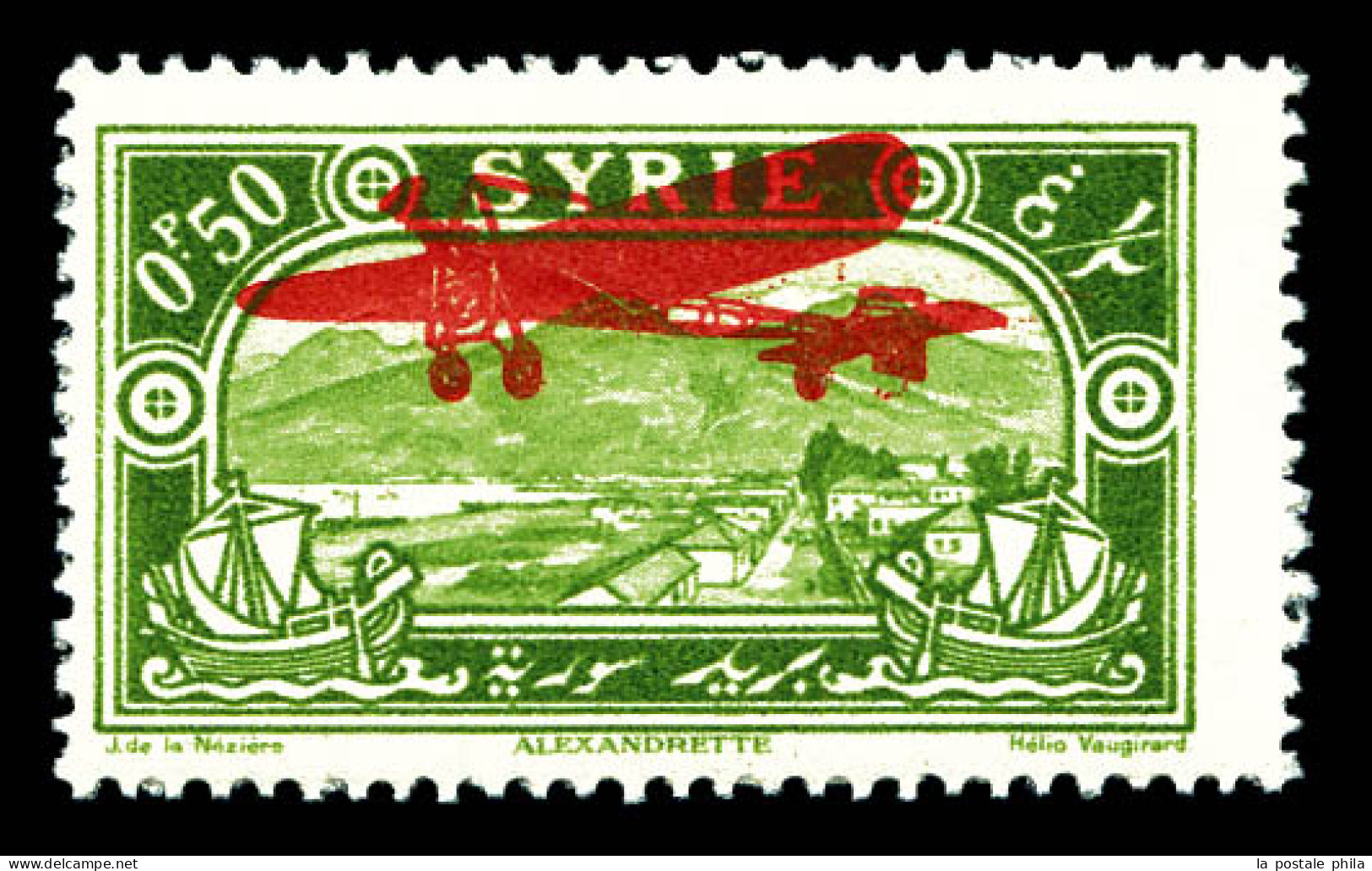 ** N°38d, 0 Pi 50 Vert-jaune: Surcharge Recto Et Verso. TB  Qualité: **  Cote: 110 Euros - Unused Stamps