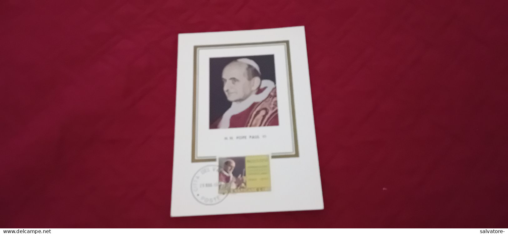 CARTOLINA H.H. POPE PAUL VI- 1970 - Päpste