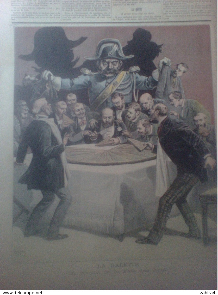 Le Petit Journal 111 Duel Déroulède-Clémenceau La Galette Propos Fête Des Rois Partition Vous Avez Perdu Barateau Arnaud - Magazines - Before 1900