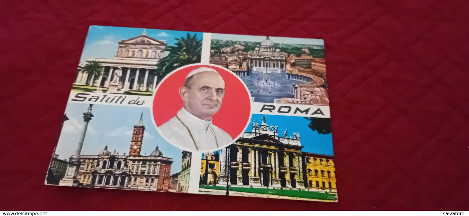 CARTOLINA H.H. POPE PAUL VI - 1968 - Papes