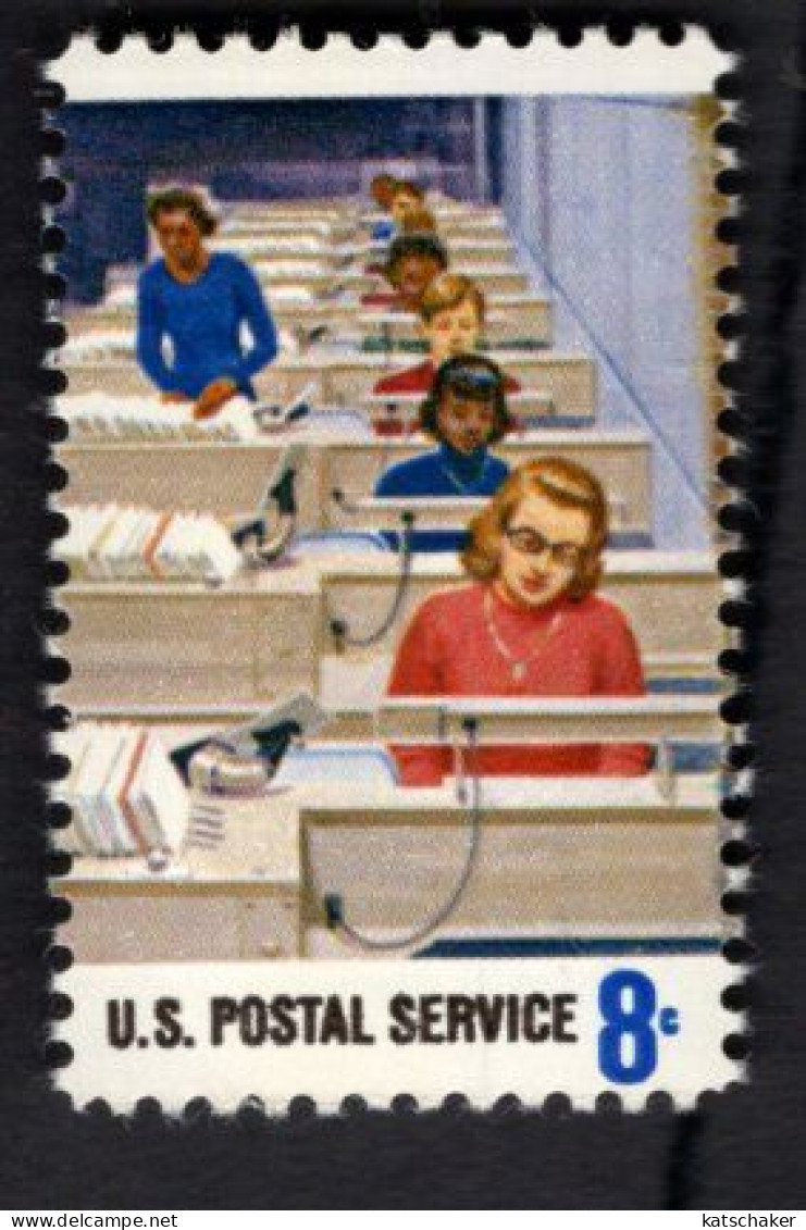 259911874 1973 SCOTT 1495 (XX) POSTFRIS MINT NEVER HINGED - POSTAL SERVICE - ELECTRONIC LETTER ROUTING - Nuovi