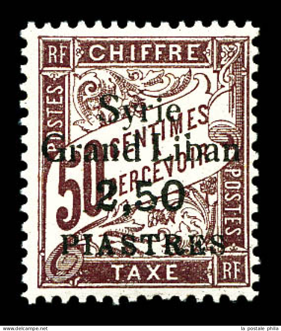 ** N°20a, Erreur, 2.50 Au Lieu De 3 Pi. SUP  Qualité: **  Cote: 330 Euros - Timbres-taxe