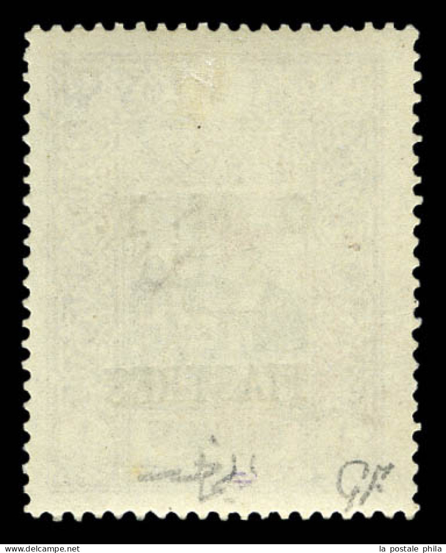 * SYRIE AIN TAB N°7, 2 Pi Sur 1 Pi Violet Et Noir. SUPERBE. R. (certificat)  Qualité: *  Cote: 1900 Euros - Unused Stamps