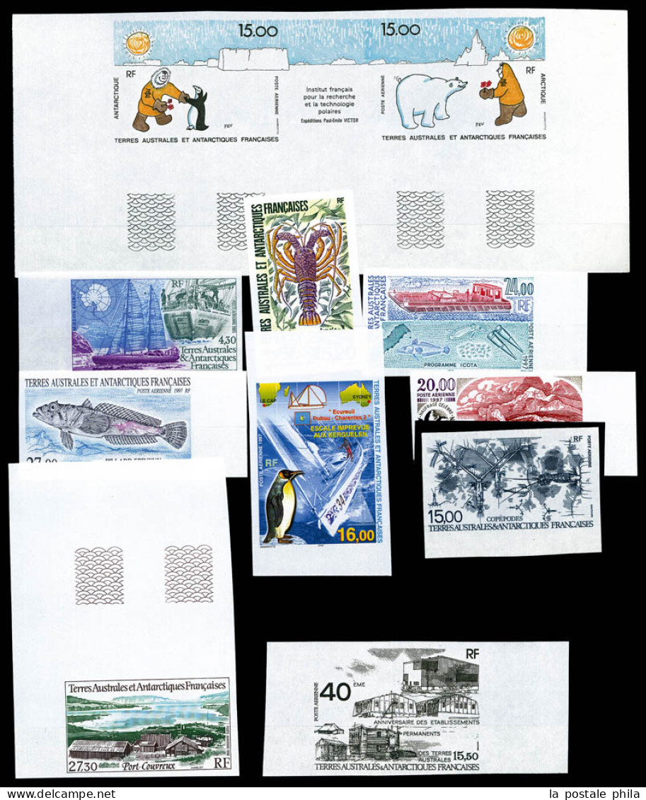 ** 1963-1992, POSTE/PA: Lot Comprenant 48 Exemplaires NON DENTELES. TTB  Qualité: **  Cote: 2005 Euros - Collections, Lots & Séries