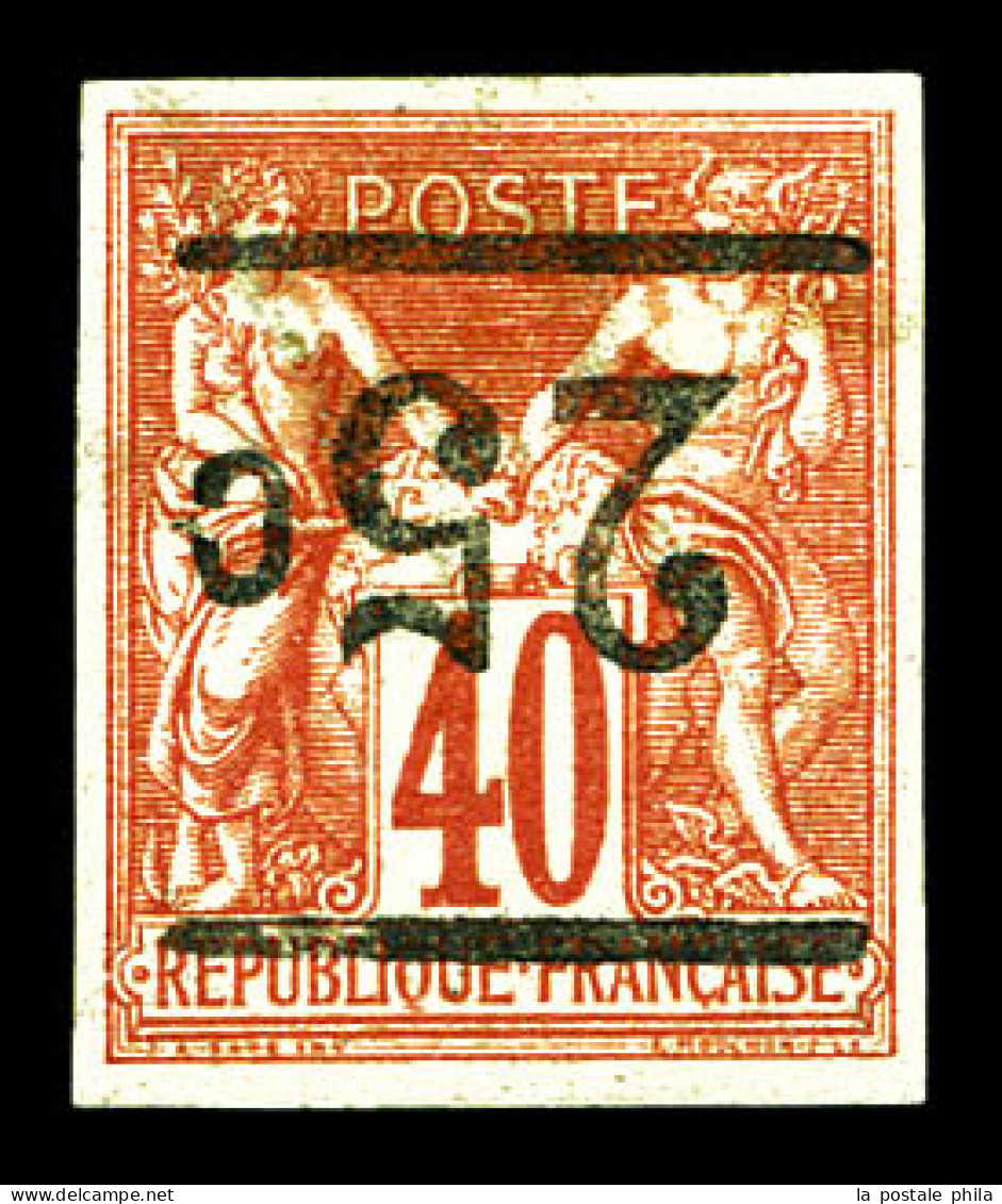 * N°2a, 25c Sur 40c Rouge-orange, Surcharge Renversée. SUP. R.R. (signé Calves/Robineau/certificats)  Qualité: *  Cote:  - Unused Stamps