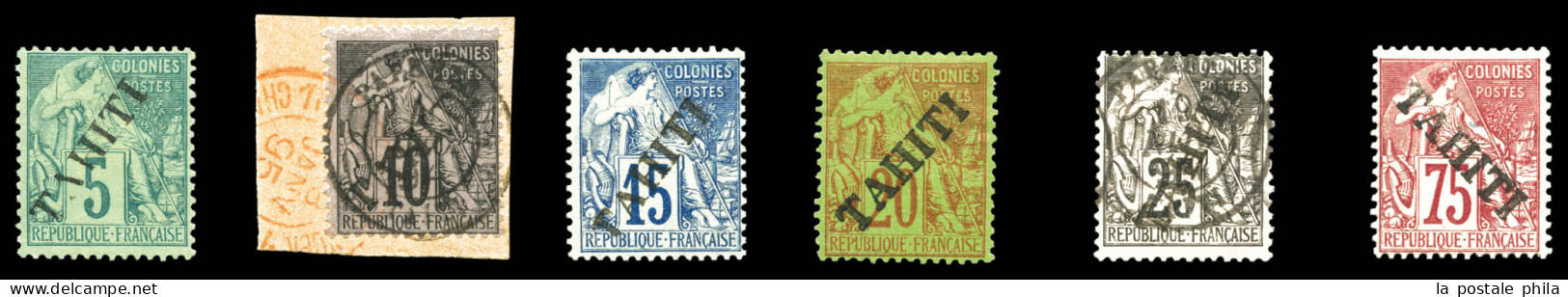 * N°10 (*), 11 Obl, 12, 13, 15 Obl Et 17, Les 6 Valeurs TB  Qualité: *  Cote: 660 Euros - Unused Stamps