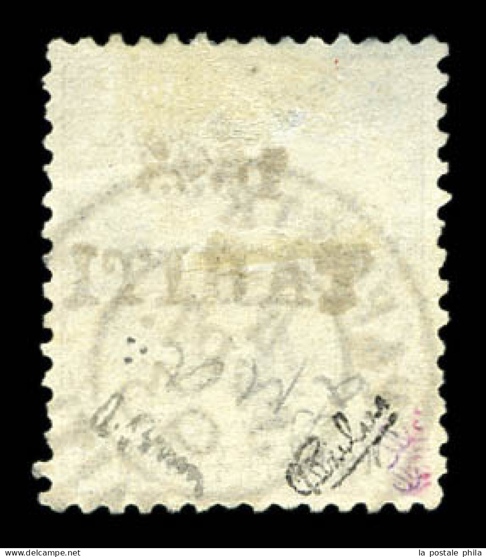 O N°21, 4c Lilas-brun Sur Gris, Oblitération Légère Et Très Bon Centrage, Tirage 200 Exemplaires, RARE ET SUPERBE (signé - Used Stamps