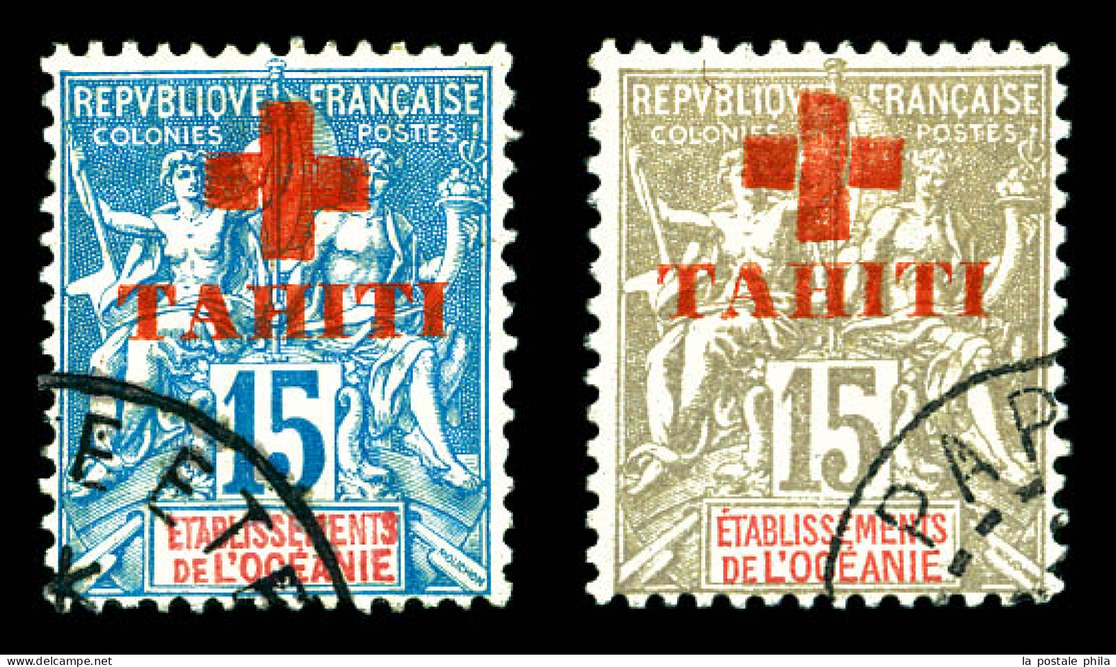 O N°34/35, Paire Croix Rouge TB  Qualité: Oblitéré  Cote: 495 Euros - Used Stamps