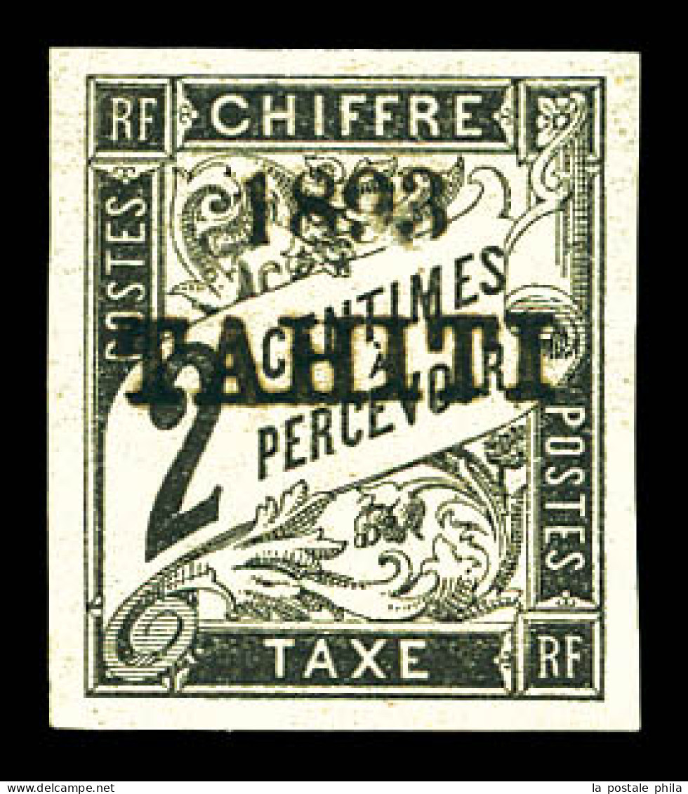 * Taxe N°15, 2c Noir, Tirage 150 Exemplaires. SUP (signé Calves/certificat)  Qualité: *  Cote: 680 Euros - Used Stamps