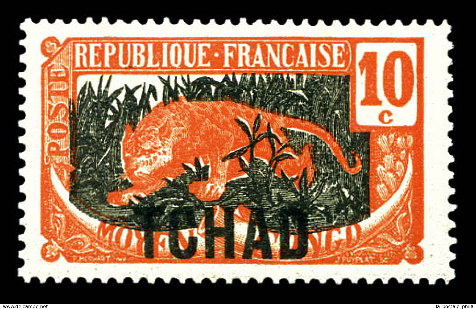 ** N°37a, 10c Orange Et Gris, Variété Sans Surcharge AEF, Très Frais, SUP (signé Brun/certificat)  Qualité: **  Cote: 41 - Unused Stamps