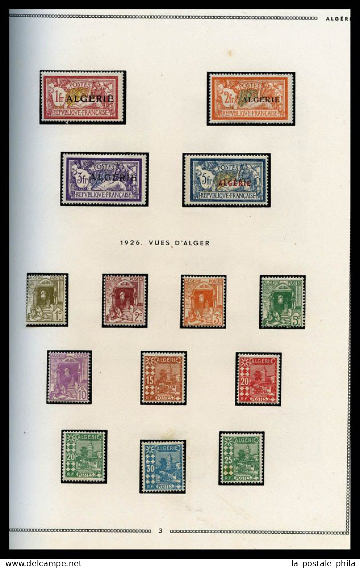 * Collection présentée en 6 Albums MOC: de Colonies Générales à Zanzibar, Colis Postaux, variétés, Millésimes, Blocs, pr