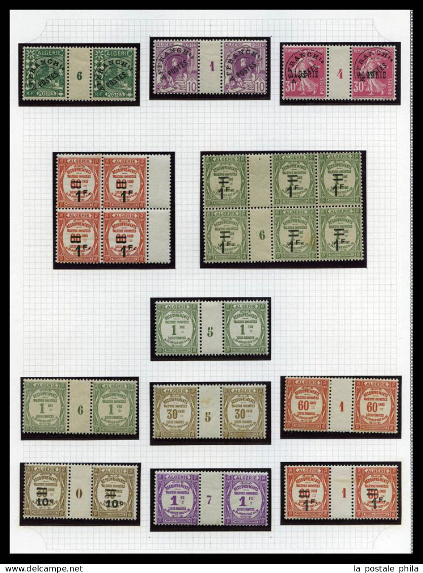 * Collection présentée en 6 Albums MOC: de Colonies Générales à Zanzibar, Colis Postaux, variétés, Millésimes, Blocs, pr