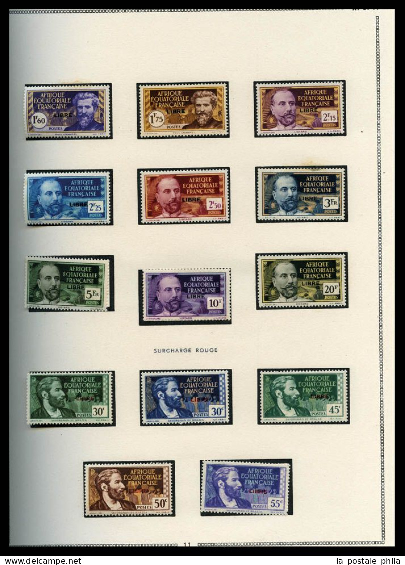 * Collection présentée en 6 Albums MOC: de Colonies Générales à Zanzibar, Colis Postaux, variétés, Millésimes, Blocs, pr