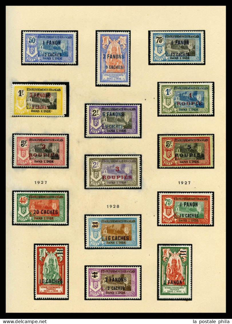 * Collection présentée en 6 Albums MOC: de Colonies Générales à Zanzibar, Colis Postaux, variétés, Millésimes, Blocs, pr