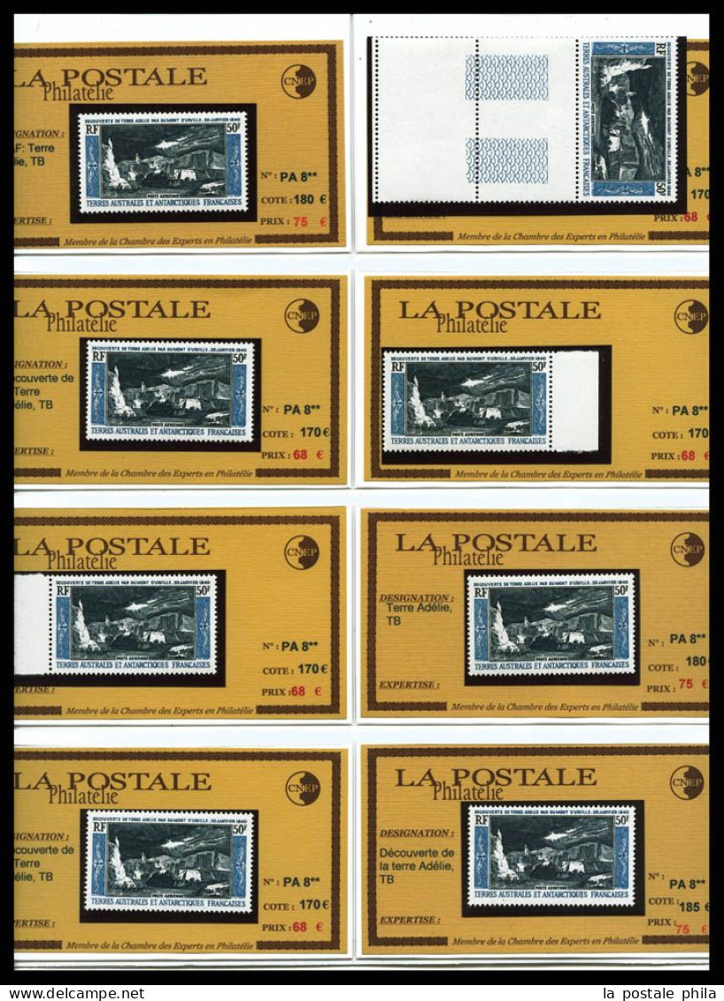 ** T.A.A.F: 1955/1972, POSTE AERIENNE: Sélection De Bonnes Valeurs Choisies Neuves **, Presentée En Plaquettes, TTB, IDE - Colecciones