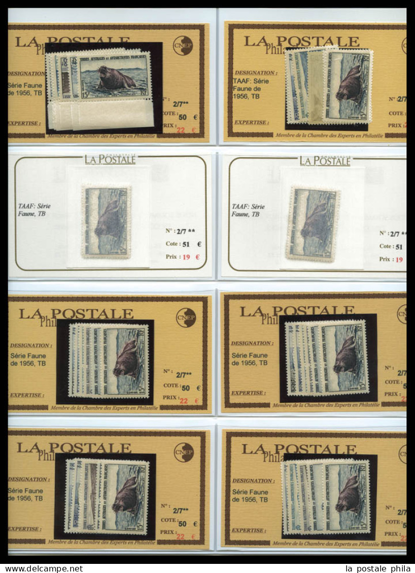 ** T.A.A.F: 1955/1972, POSTE: Sélection De Bonnes Valeurs Choisies Neuves **, Presentée En Plaquettes, TTB, IDEAL POUR R - Collections