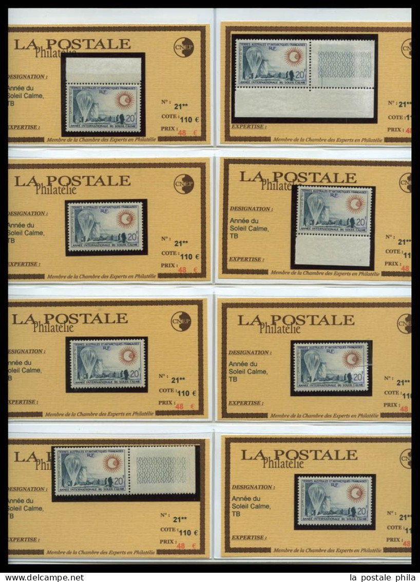 ** T.A.A.F: 1955/1972, POSTE: Sélection De Bonnes Valeurs Choisies Neuves **, Presentée En Plaquettes, TTB, IDEAL POUR R - Verzamelingen