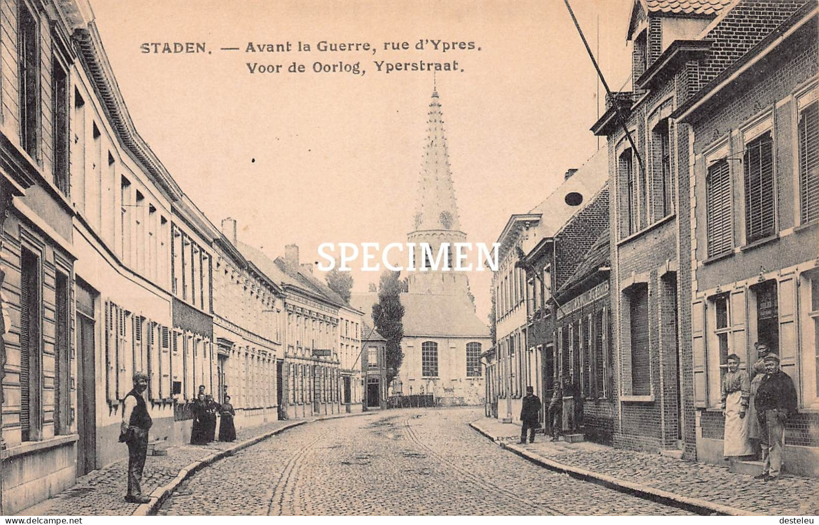 Avant La Guerre Rue D'Ypres - Staden - Staden