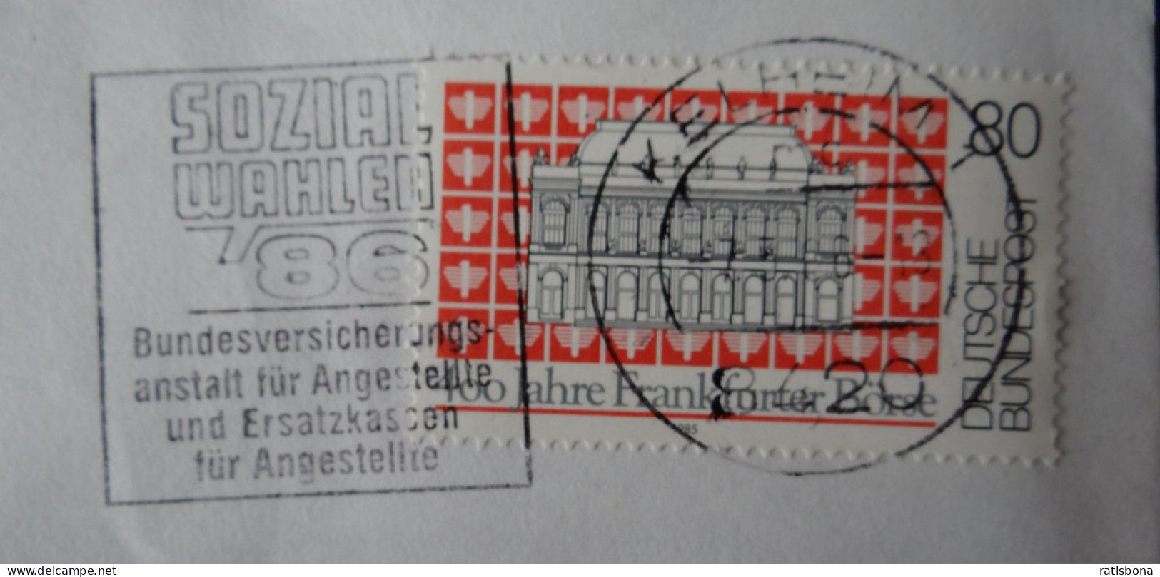 8420 Kelheim - Sozialwahlen ''86 - Werbestempel 1986 - Franking Machines (EMA)