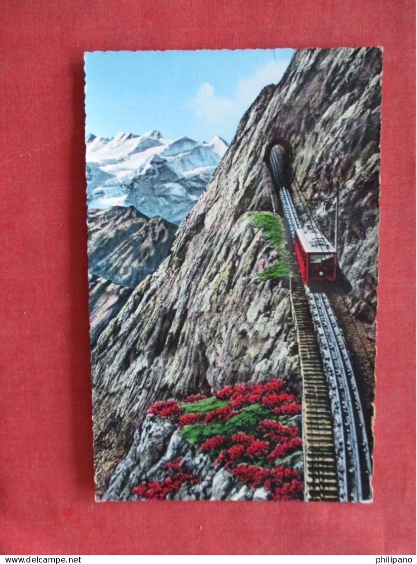 Swiss Alps And Cog Railway    Ref 6394 - Autres & Non Classés