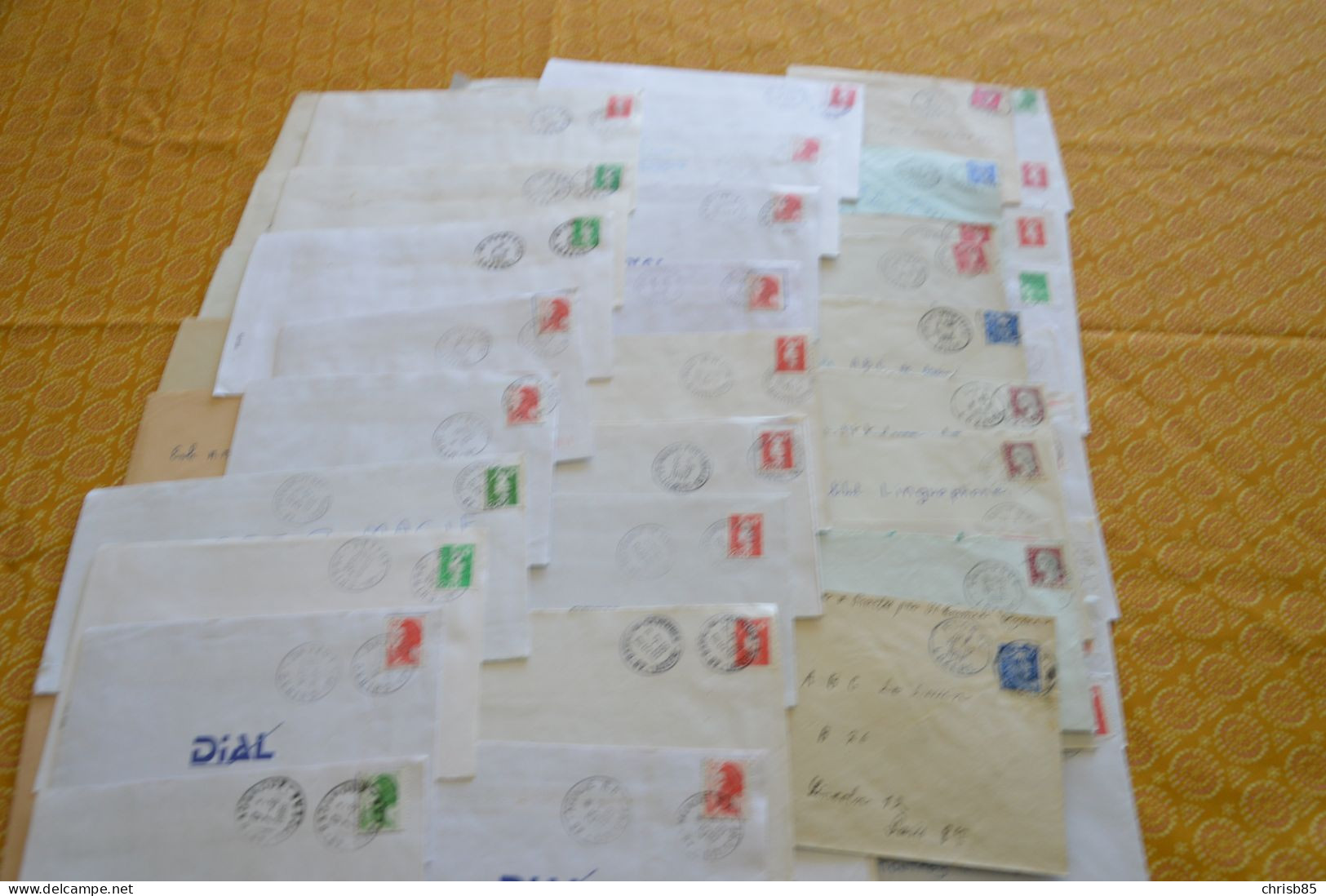 Lot Années 1950 1990 Oblitérations Département Du LOZERE 48 Environ 200 Enveloppes Entières - Cachets Manuels