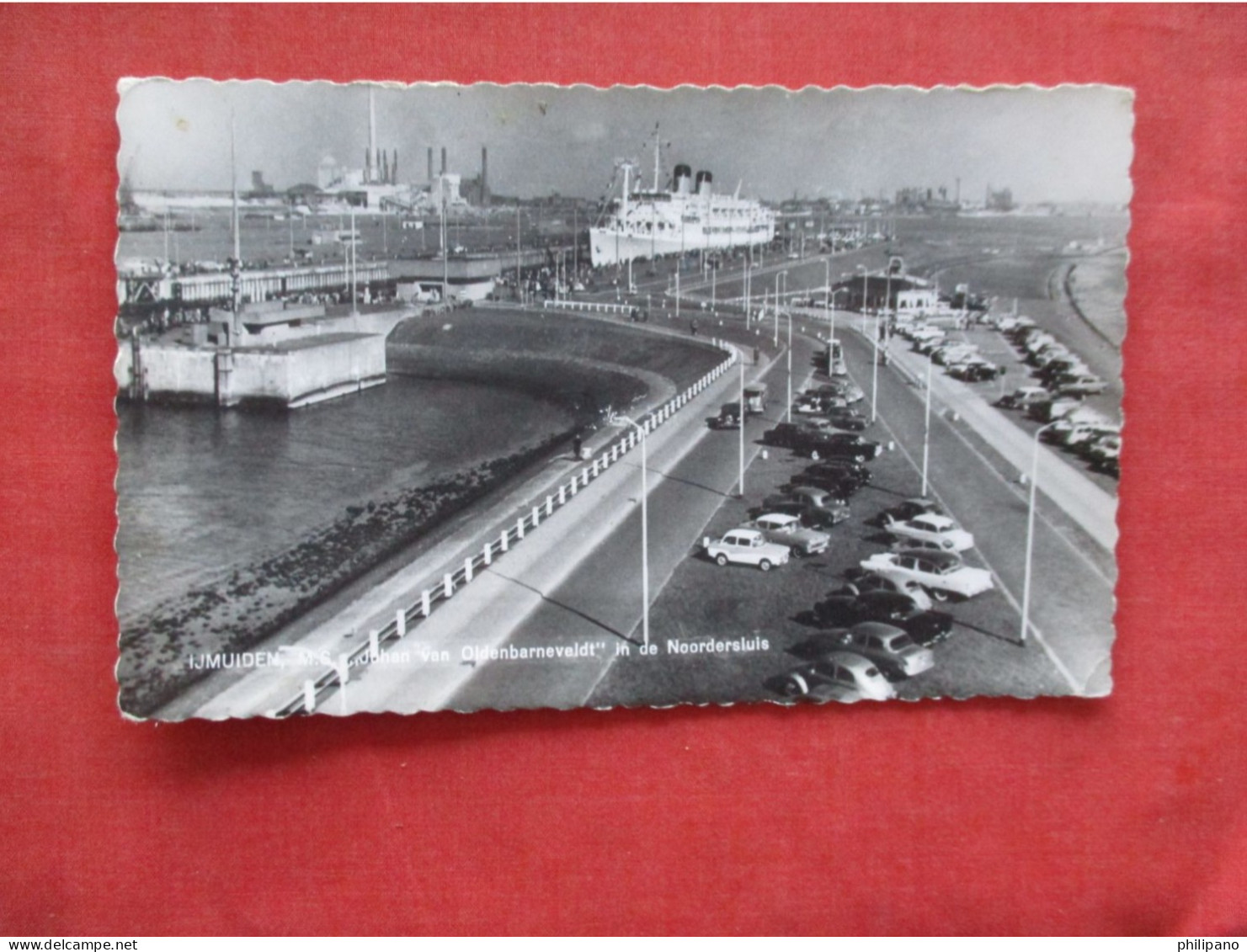 Ijmuiden Netherlands Ship In Sluice Gate Locks  RPPC.   Ref 6394 - Autres & Non Classés