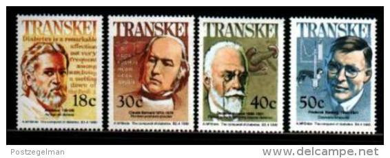 TRANSKEI, 1990,  MNH Stamp(s), Heroes Of Medicine, Nr(s)  250-253 - Transkei