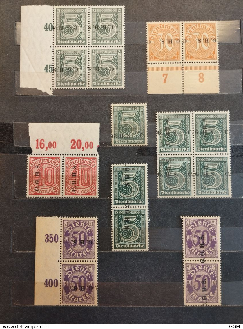 1920. Alemania. Ocupación De Silesia. C.G.H.S. Sobrecarga Invertida, Doble Y Normal. Nuevos */** - Slesia