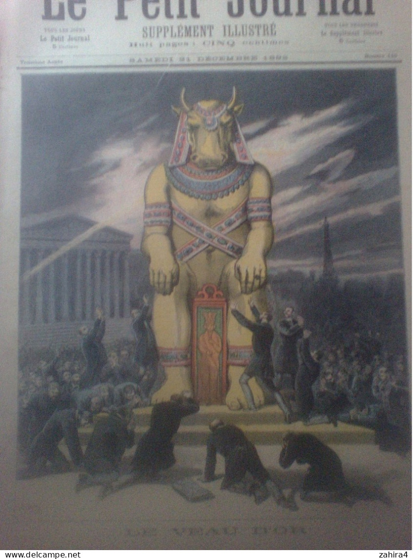 Le Petit Journal N°110 Le Veau D'or (lieutenant De Satan Toujours Debout) Etrennes Au Dahomey Partition Gustave Nadaud - Magazines - Before 1900