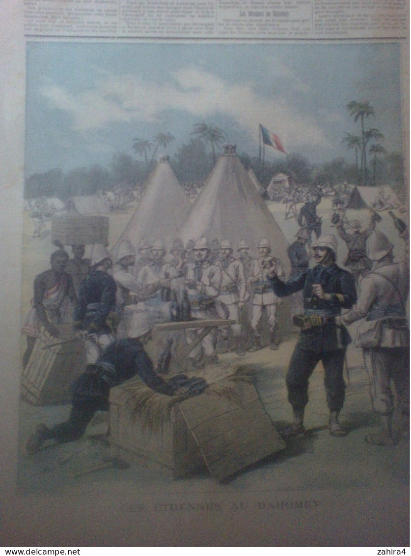 Le Petit Journal N°110 Le Veau D'or (lieutenant De Satan Toujours Debout) Etrennes Au Dahomey Partition Gustave Nadaud - Magazines - Before 1900