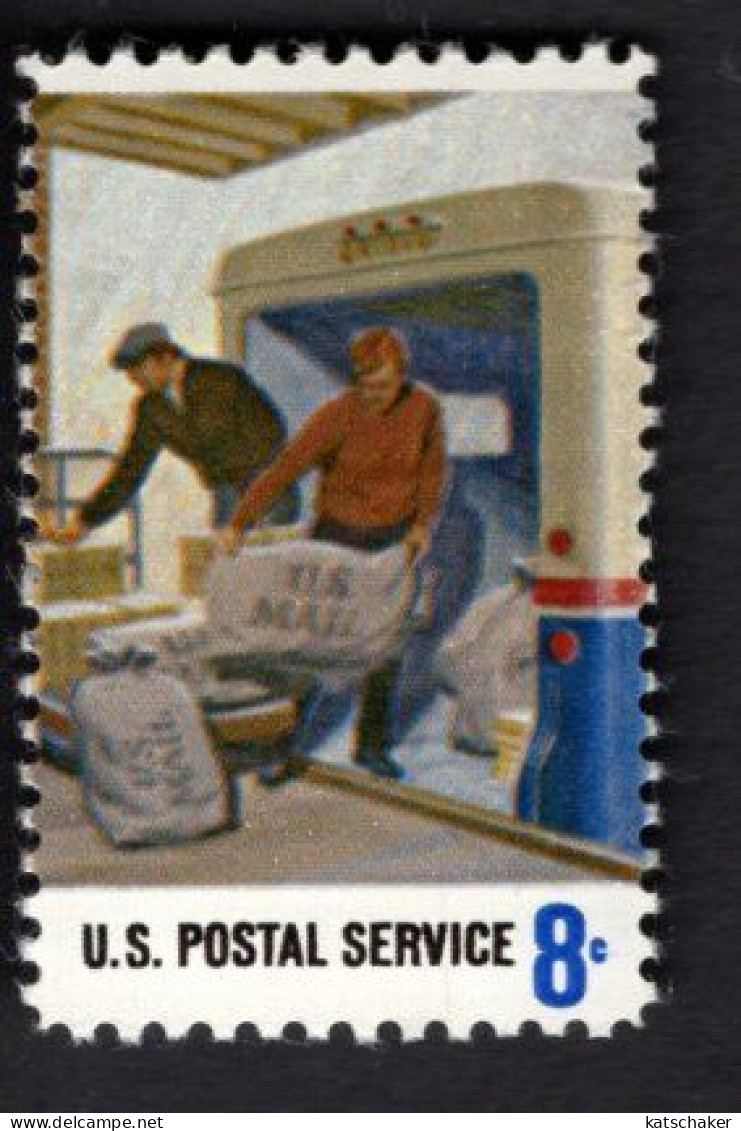 259911973 1973 SCOTT 1496 (XX) POSTFRIS MINT NEVER HINGED - POSTAL SERVICE - LOADING MAIL ON TRUCK - Neufs