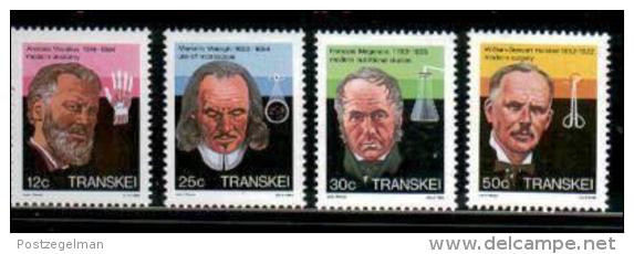 TRANSKEI, 1985,  MNH Stamp(s), Heroes Of Medicine,   Nr(s) 176-179 - Transkei