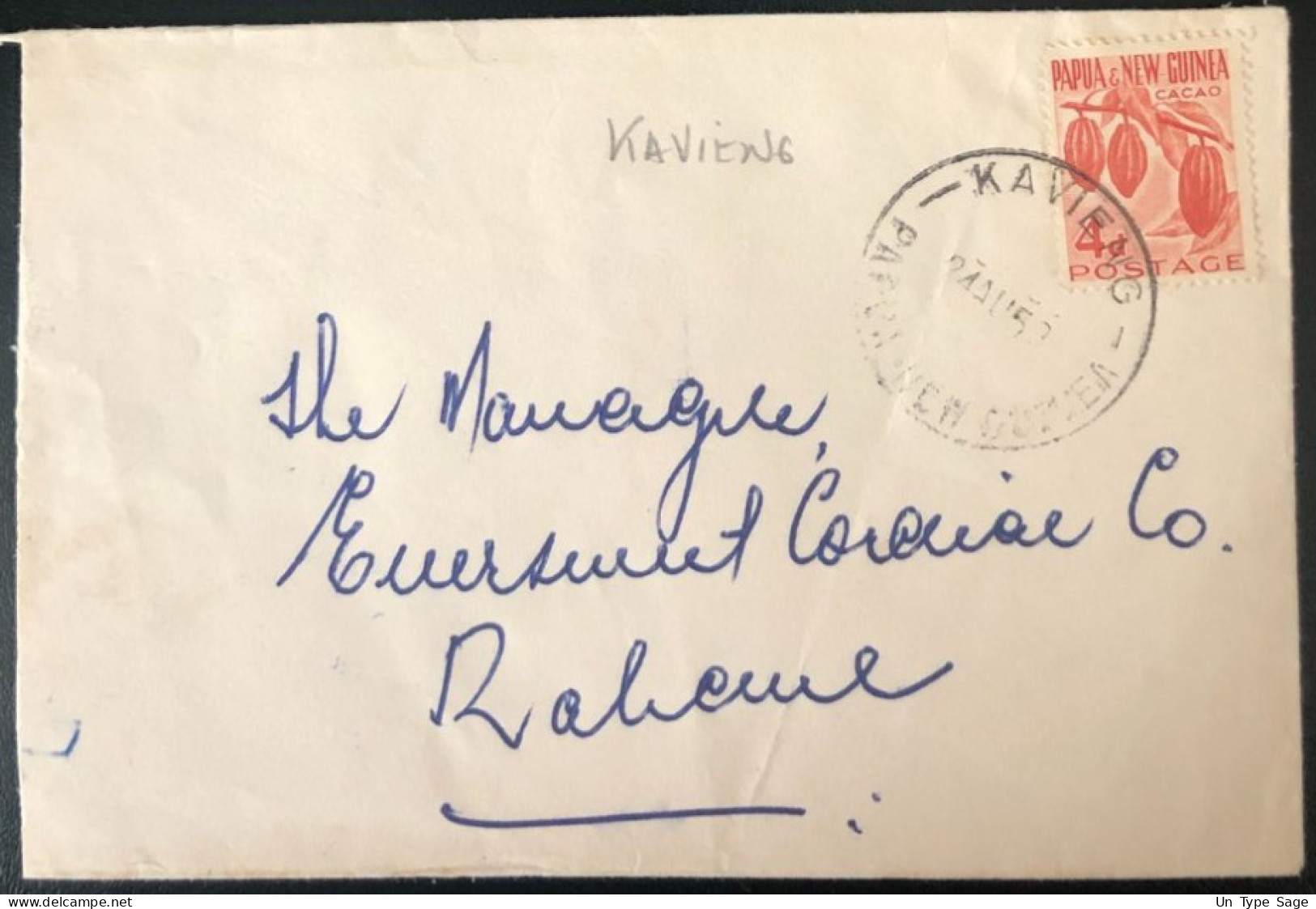 Papouasie-Nouvelle-Guinée, Divers Sur Enveloppe De KAVIENG - (B2102) - Papoea-Nieuw-Guinea