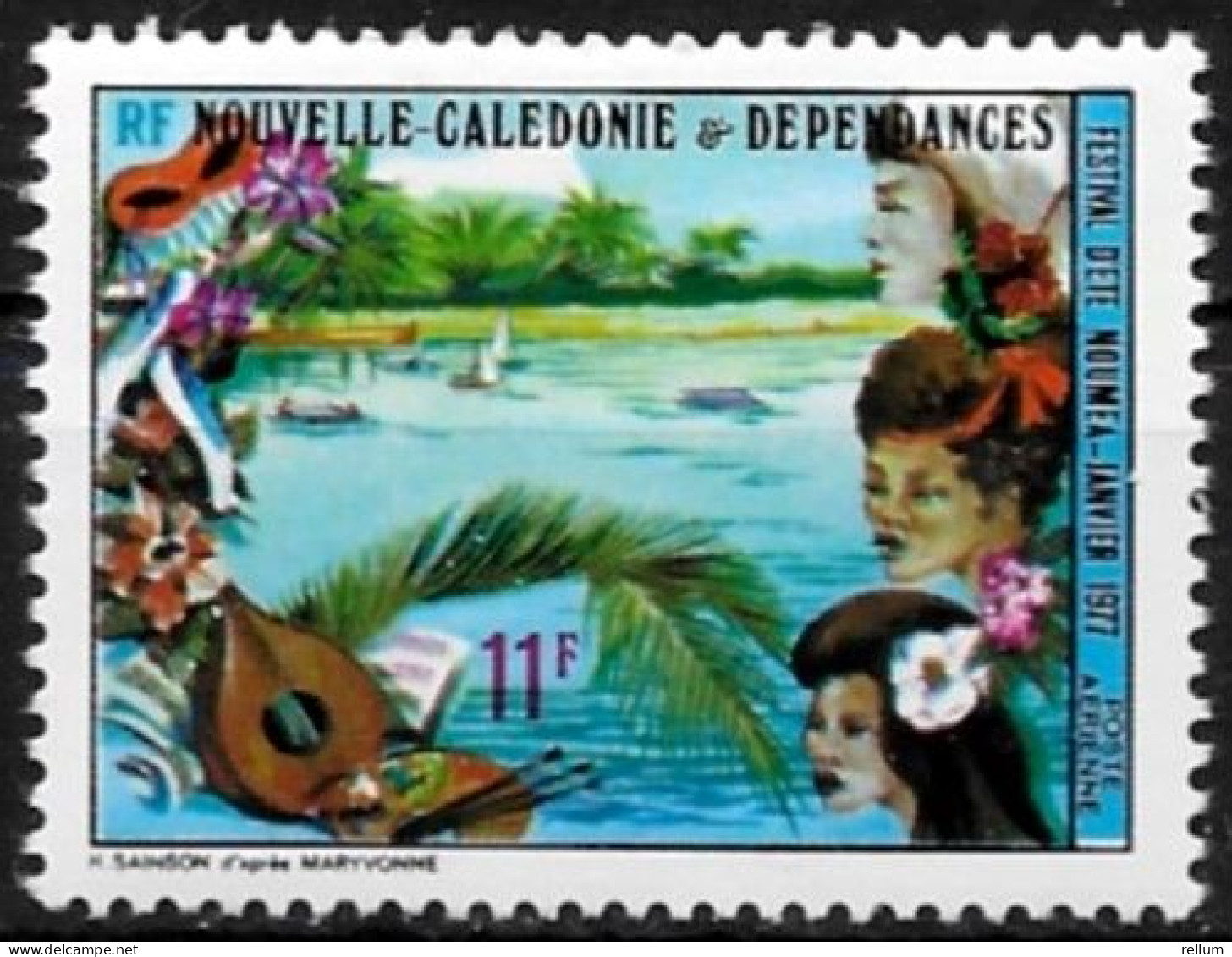 Nouvelle Calédonie 1977 - Yvert N° PA 176 - Michel N° 588 * - Unused Stamps