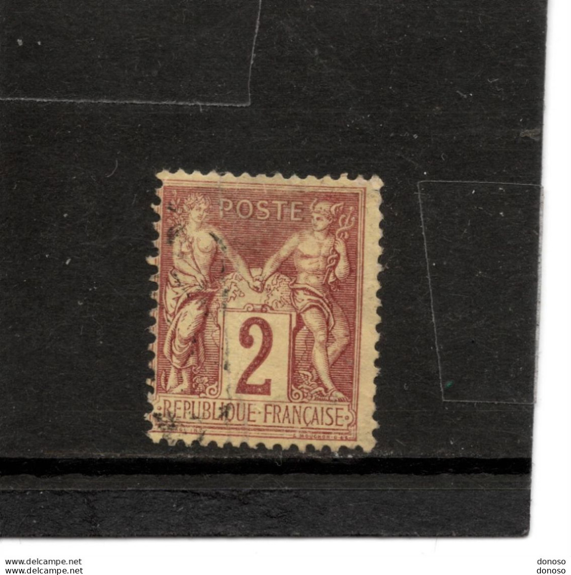 FRANCE 1877 SAGE Yvert 85 Oblitéré Piquage - 1876-1898 Sage (Tipo II)