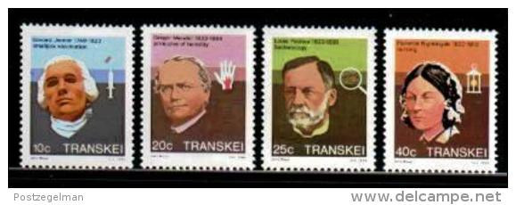 TRANSKEI, 1983,  MNH Stamp(s), Heroes Of Medicine,   Nr(s) 124-127 - Transkei