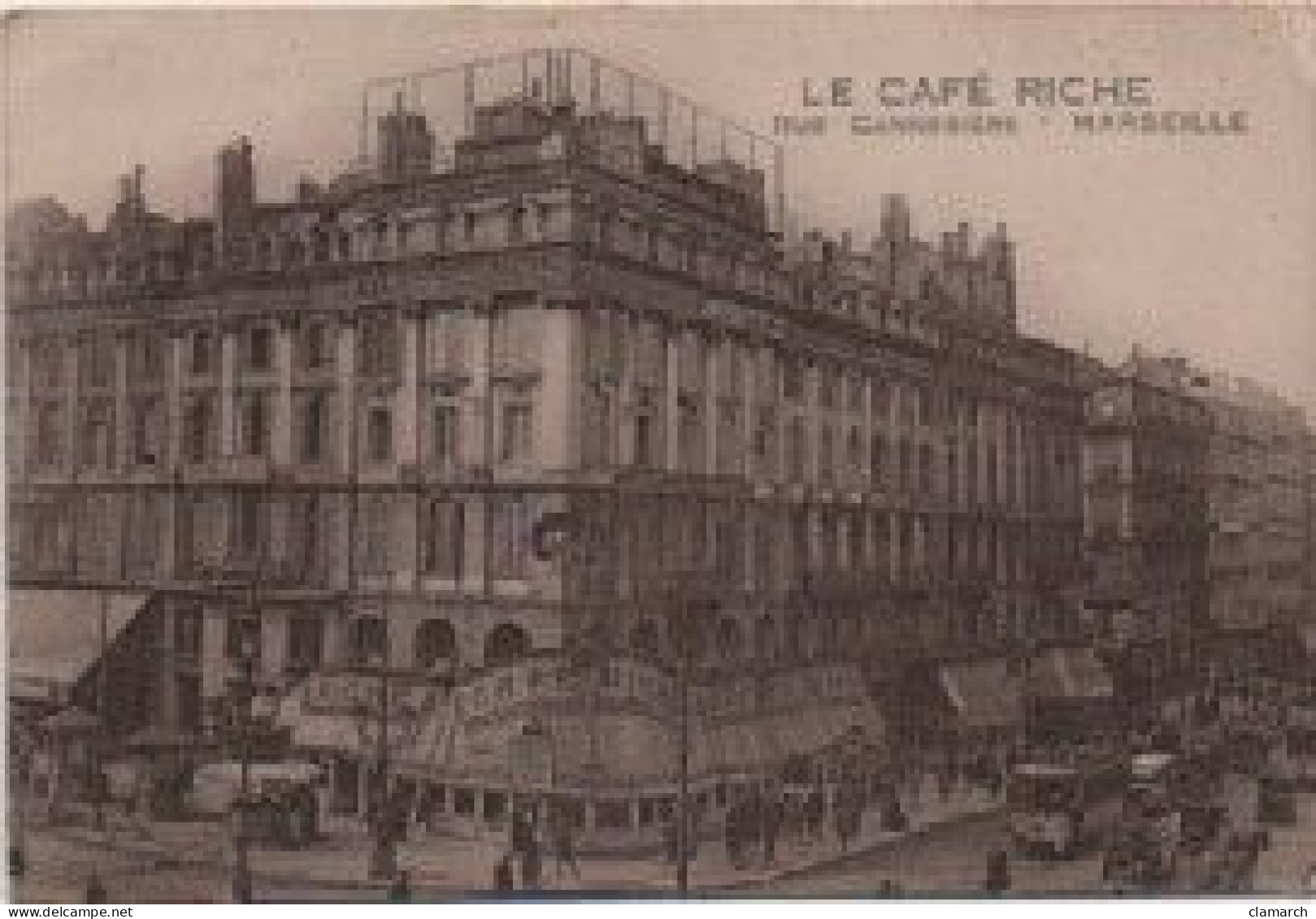 BOUCHE DU RHONE-Marseille Le Café Riche, Rue Cannebière - Canebière, Centro Città