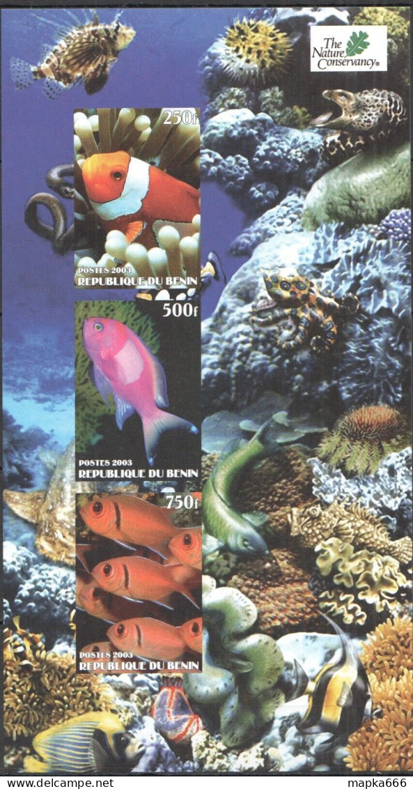 B1415 Imperf 2003 Nature Conservancy Fauna Fishes Kb Mnh - Meereswelt