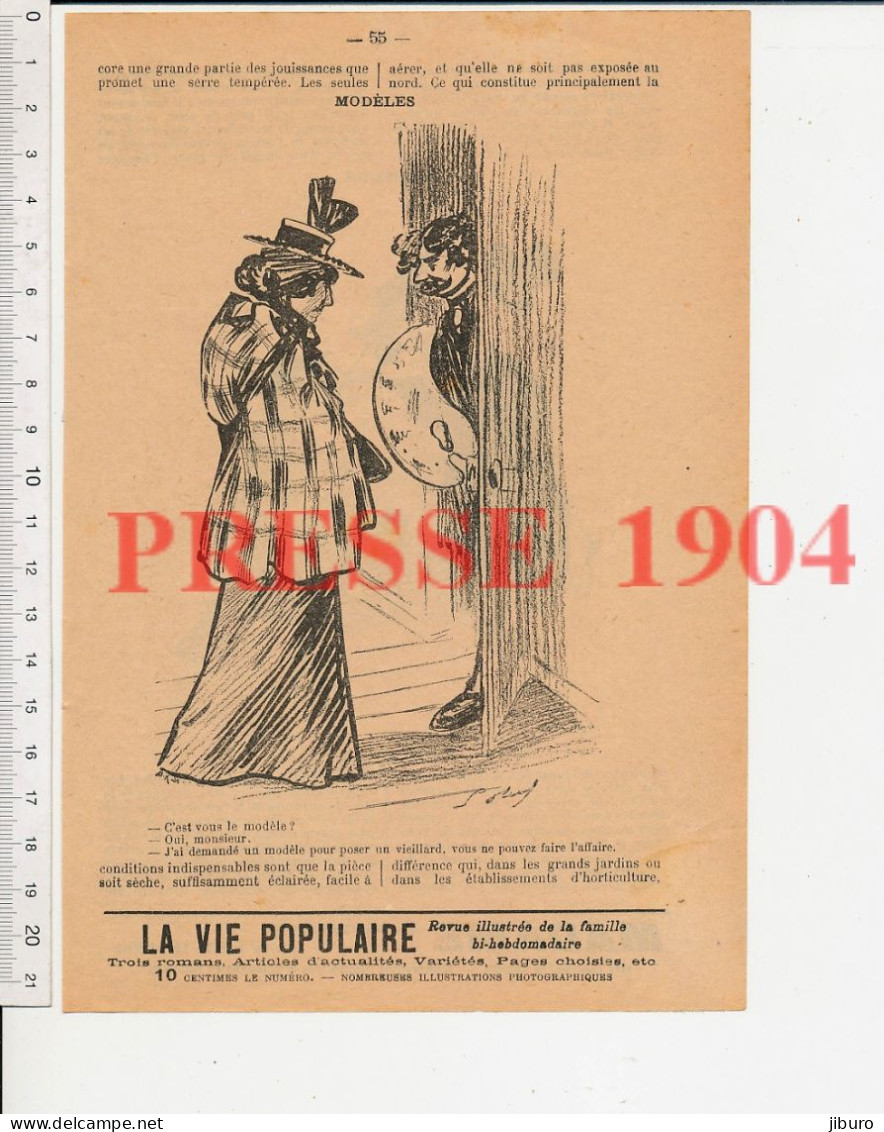 Humour 1904 Dessin Rapha L'escarpe Agression Coup De Poing Rue Apache ? Paris ? Couteau Arme + Artiste-peintre Modèle - Non Classificati