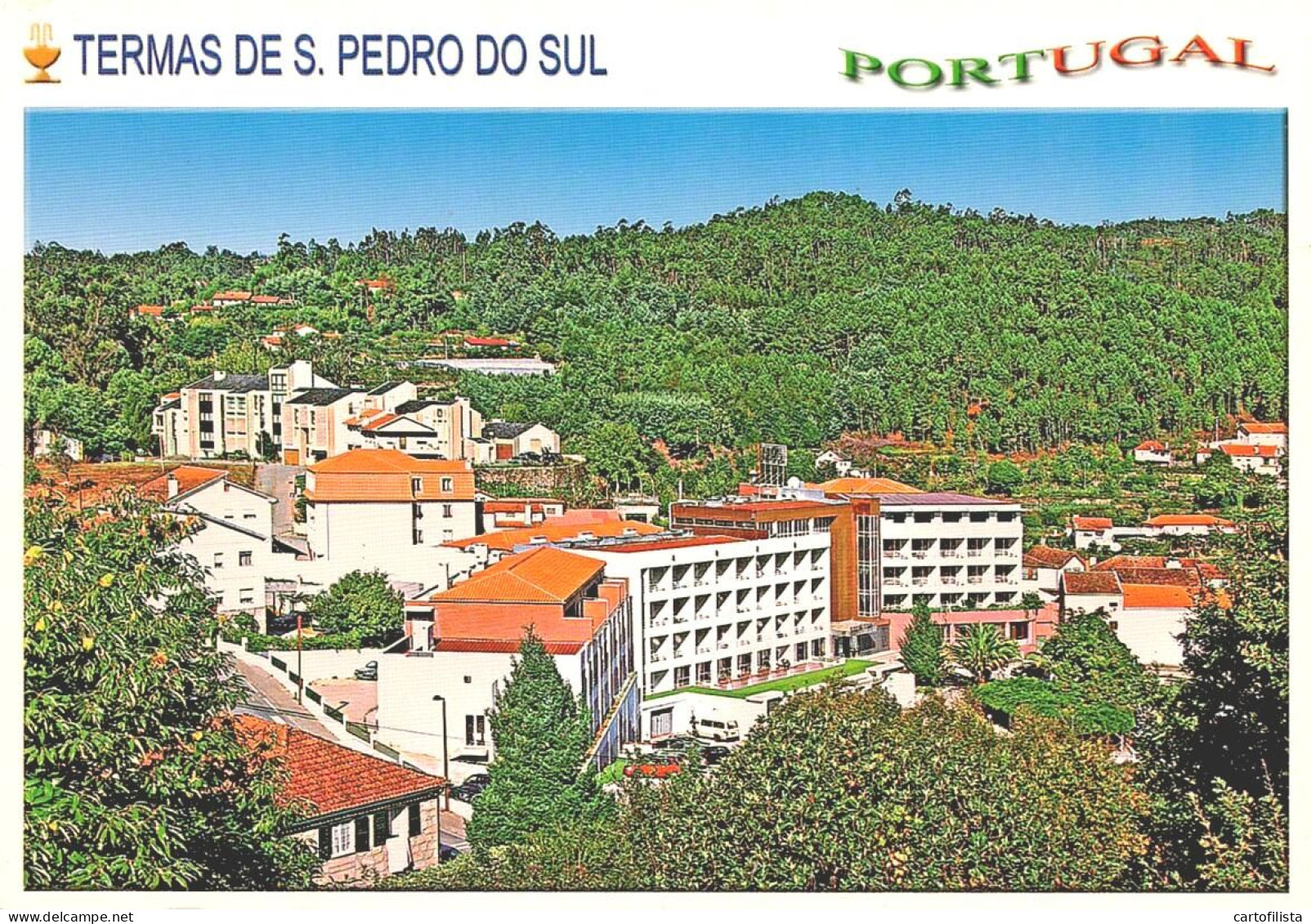 TERMAS SÃO PEDRO DO SUL - Panorâmica Da Vila Na Região De LAFÕES  ( 2 Scans ) - Coimbra