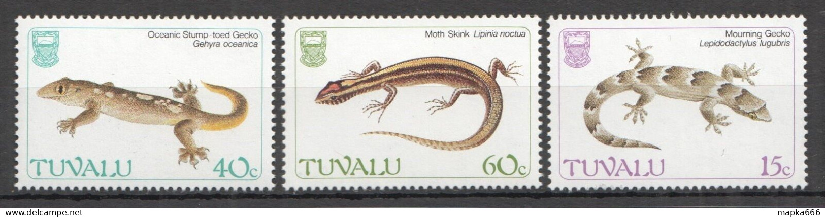 B1459 1981 Tuvalu Fauna Reptiles Lizards Mnh - Andere & Zonder Classificatie